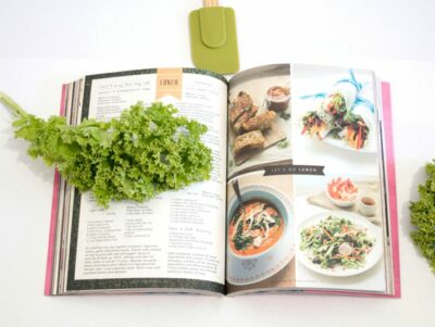 open recipe book